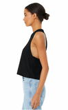 BELLA CANVAS Relaxed Cropped Racerback Black