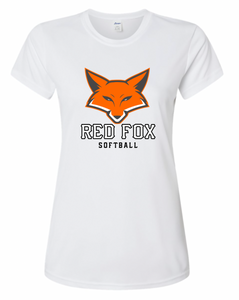 Women's Fit Red Fox Softball Performance Tee
