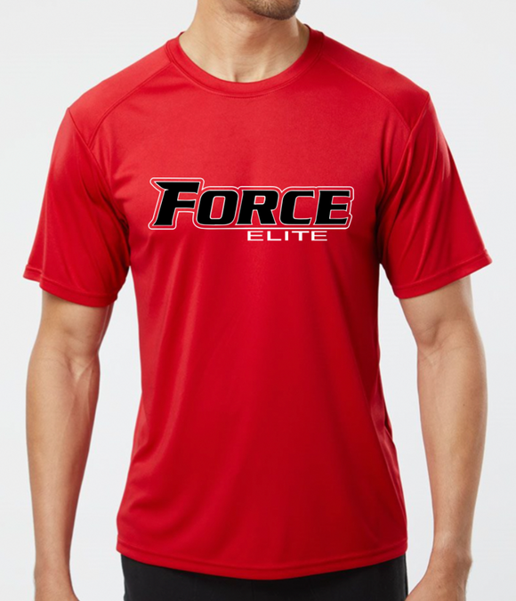 Unisex Force Elite Performance Tee Red