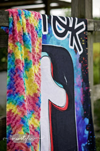 Tik Tok Rainbow Adult Cuddle Deluxe Blanket